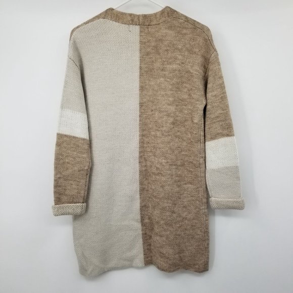 Joan Vass New York Multicolor Women's Open Front Cardigan Sweater Small - Picture 2 of 10